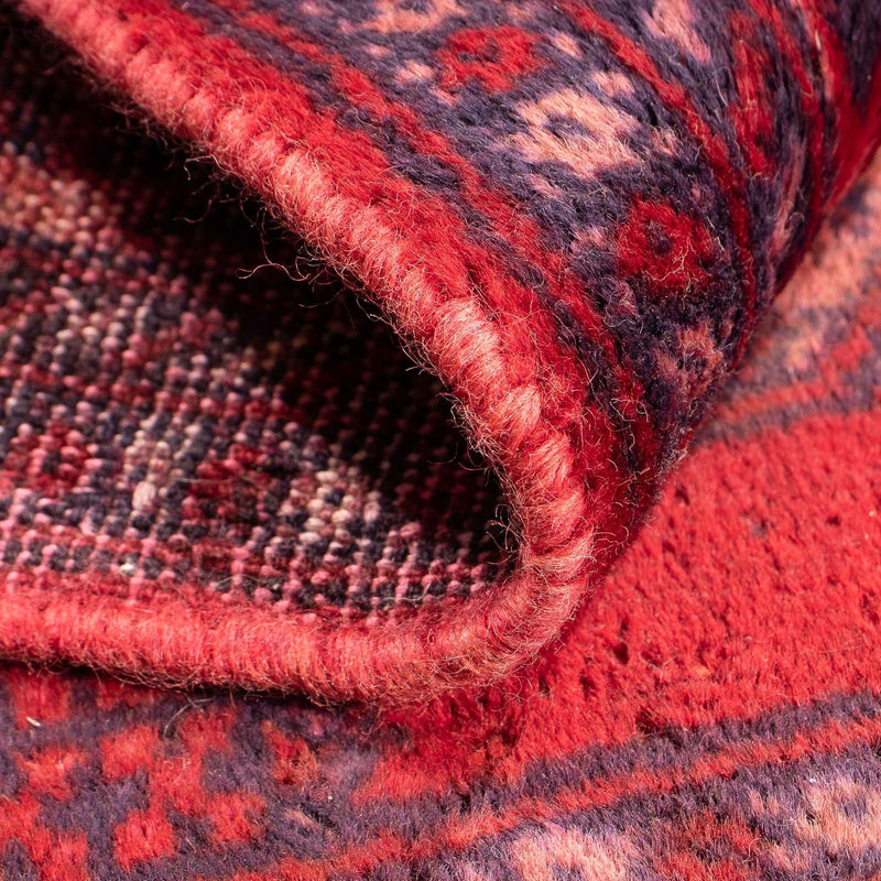 Tappeto Turkaman - 82 x 61 cm - rosso scuro