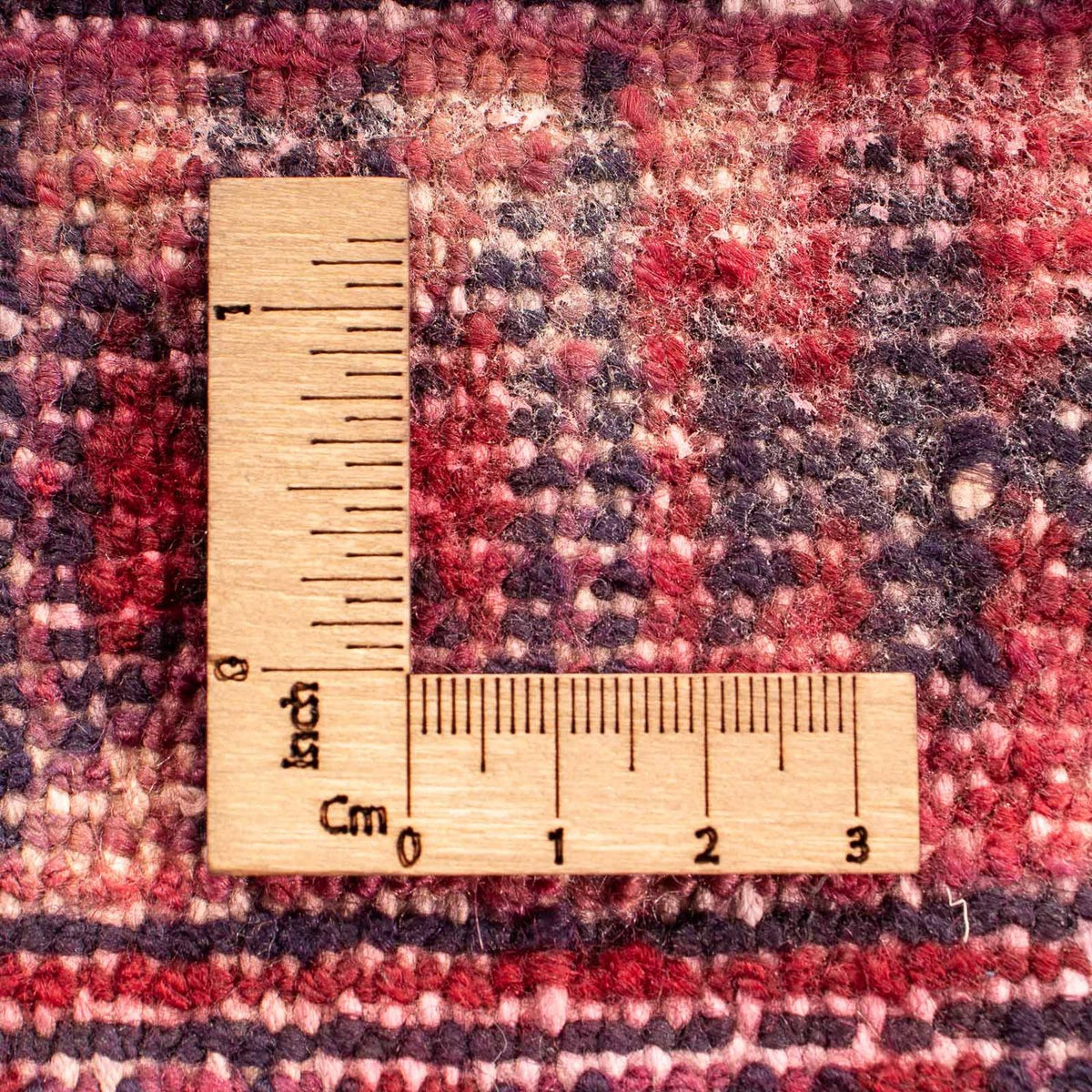 Tappeto Turkaman - 82 x 61 cm - rosso scuro