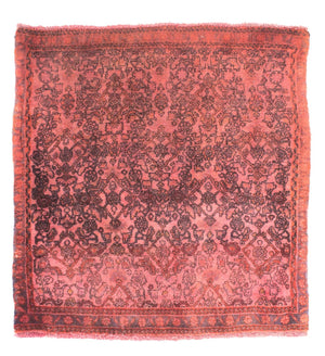 Tappeto Persero - Classico quadrato  - 72 x 67 cm - rosso chiaro