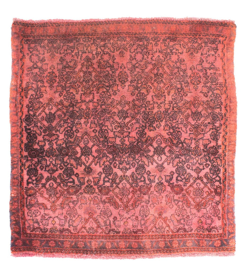 Tappeto Persero - Classico quadrato  - 72 x 67 cm - rosso chiaro