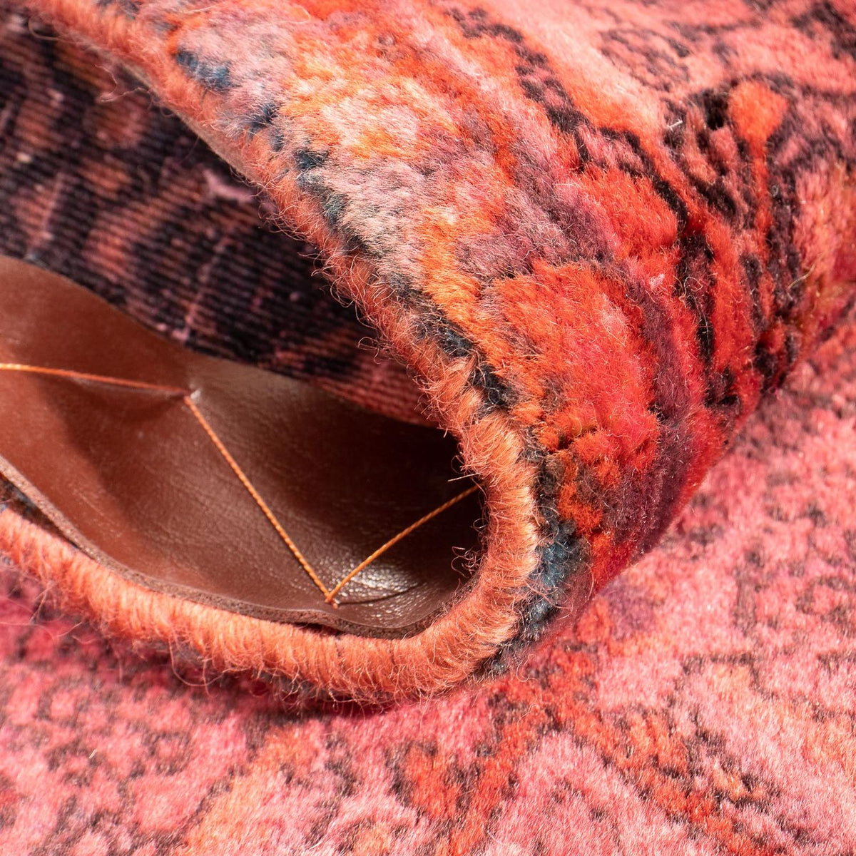 Tappeto Persero - Classico quadrato  - 72 x 67 cm - rosso chiaro