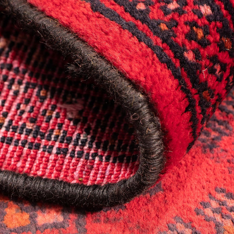 Tappeto Turkaman - 83 x 62 cm - rosso scuro