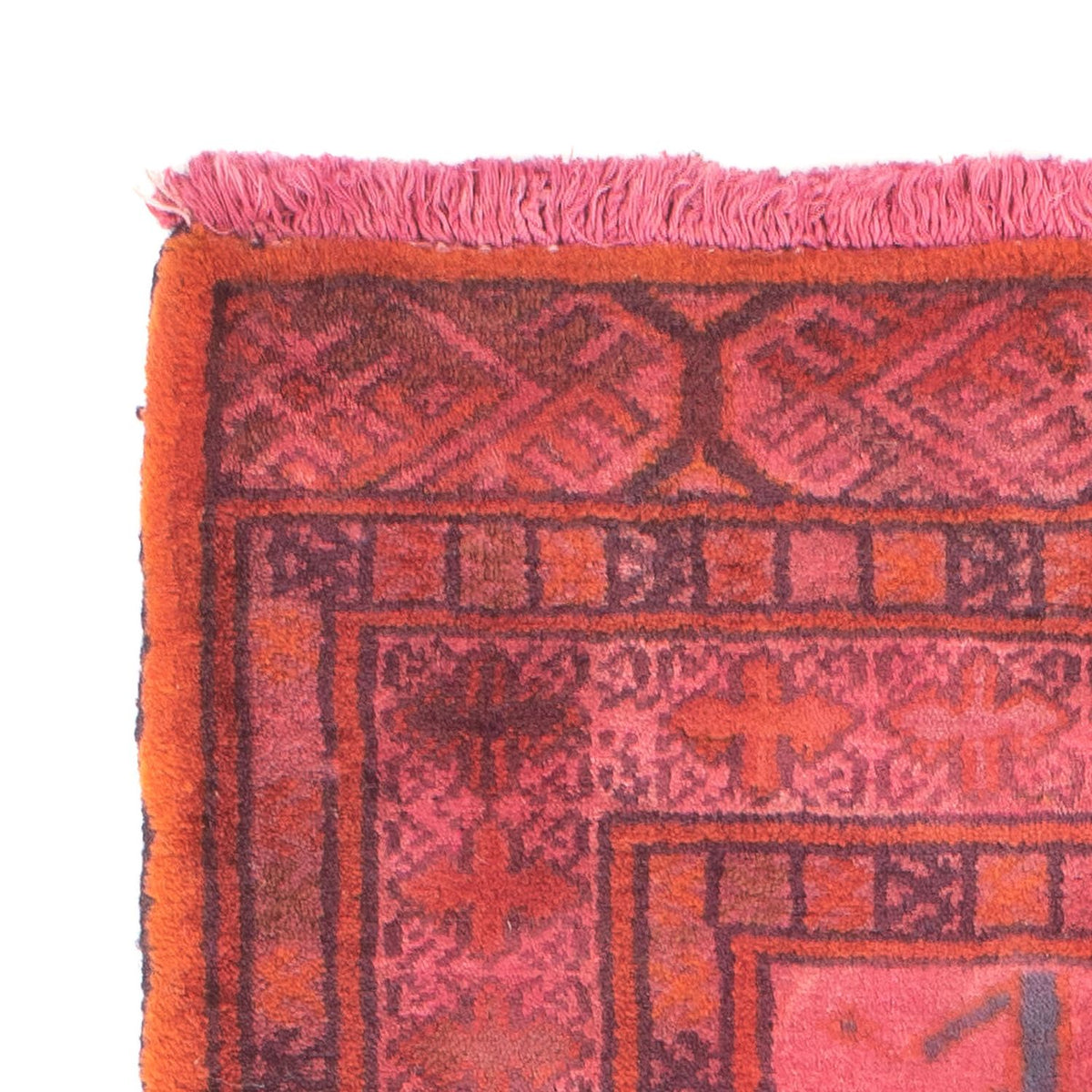 Tappeto Turkaman - 86 x 63 cm - rosso chiaro