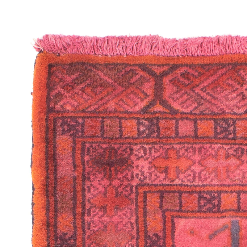 Tappeto Turkaman - 86 x 63 cm - rosso chiaro