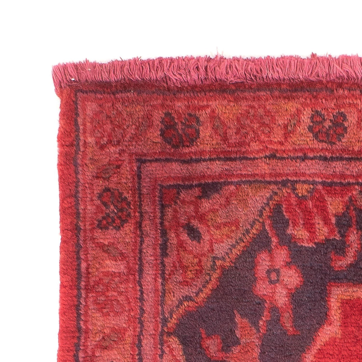 Tappeto Persero - Keshan - 94 x 60 cm - rosso scuro