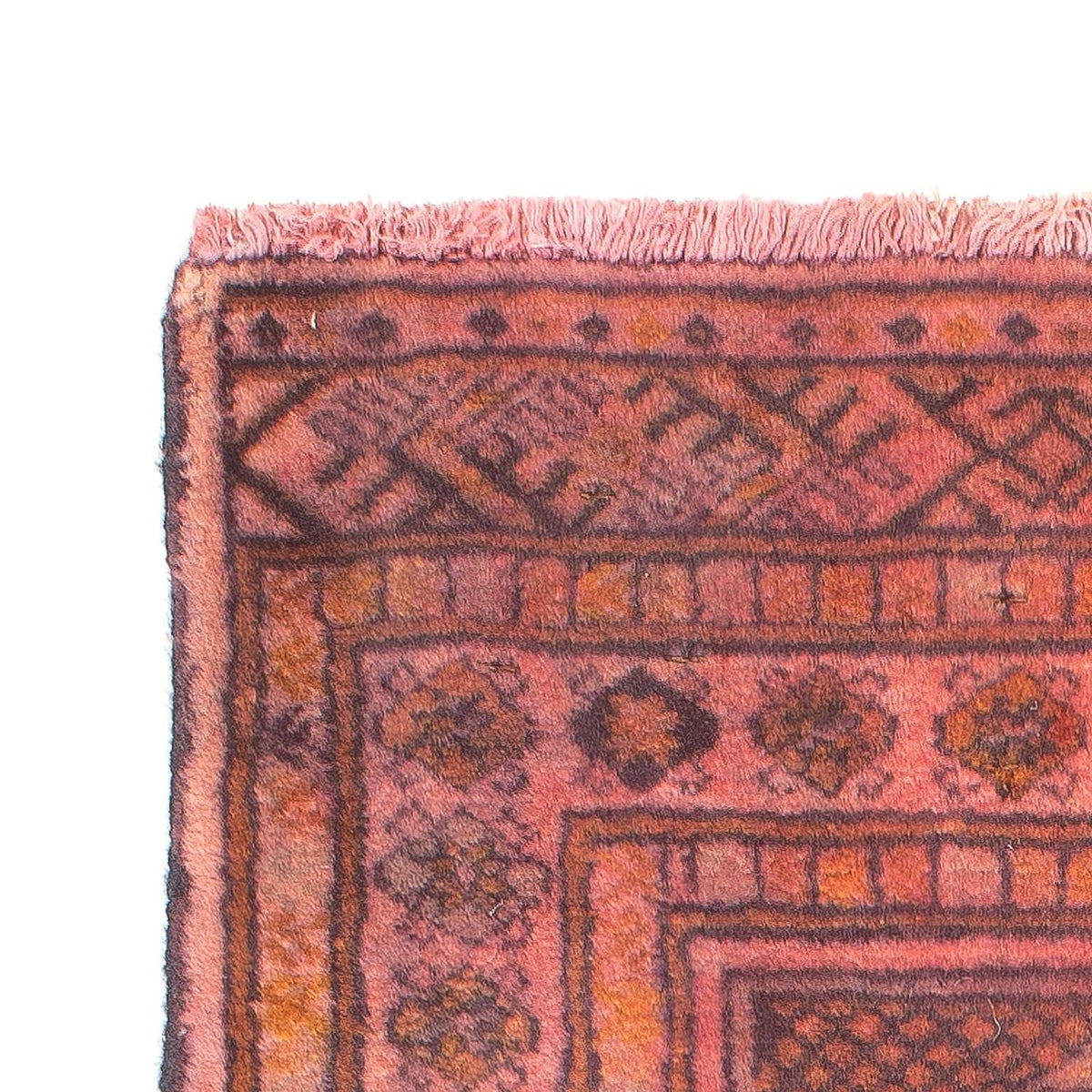 Tappeto Turkaman - 84 x 62 cm - rosso chiaro