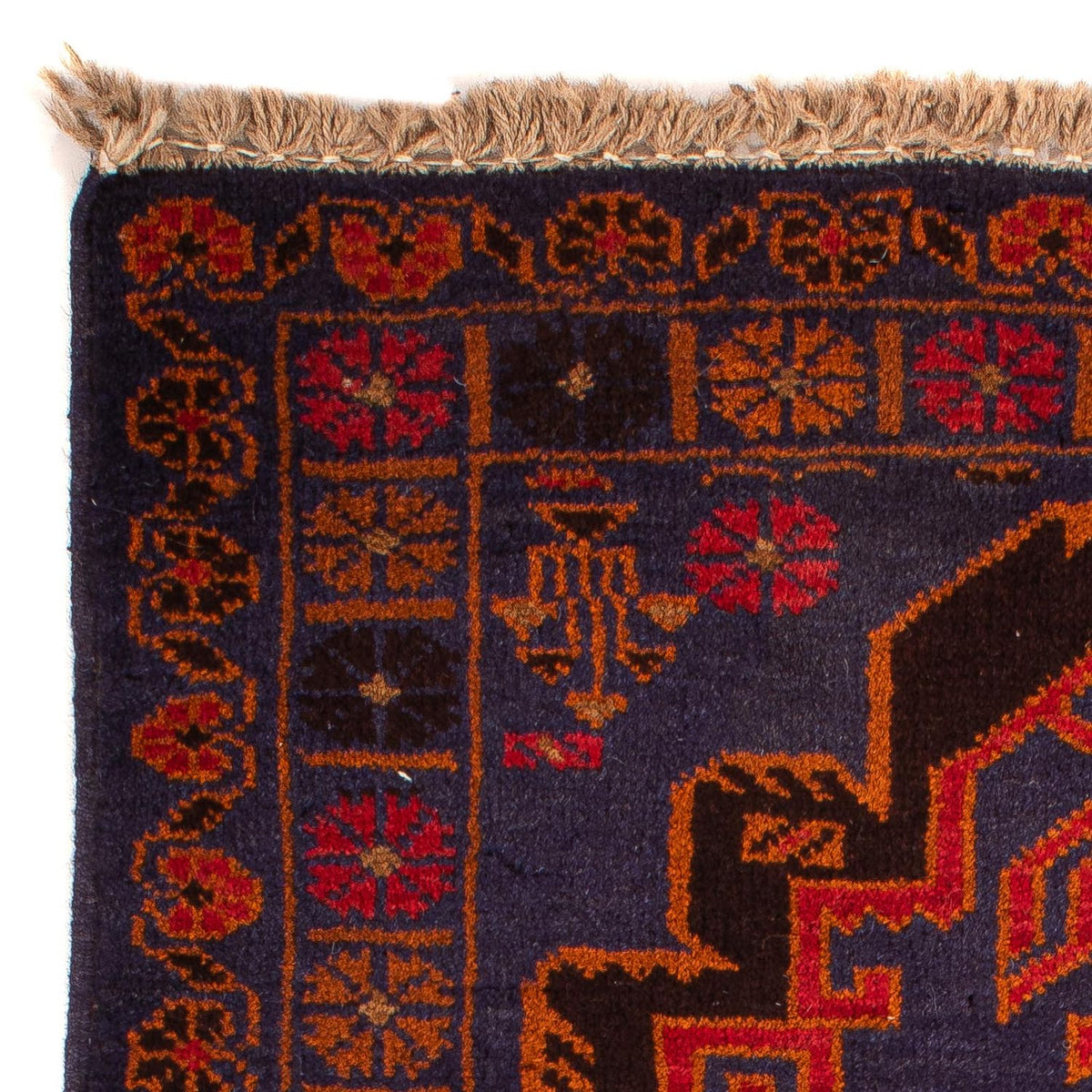 Tappeto Belutsch - 133 x 76 cm - blu scuro