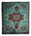 Tappeto Persero - Classico quadrato - 105 x 104 cm - blu chiaro