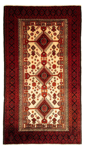 Tappeto Belutsch - 183 x 107 cm - rosso scuro