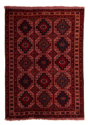 Tappeto Belutsch - 131 x 104 cm - rosso chiaro