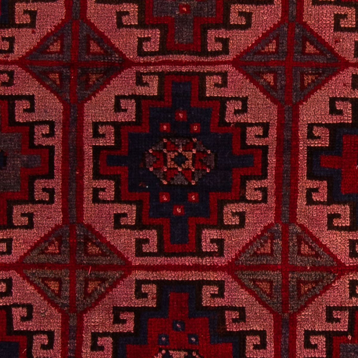 Tappeto Belutsch - 131 x 104 cm - rosso chiaro