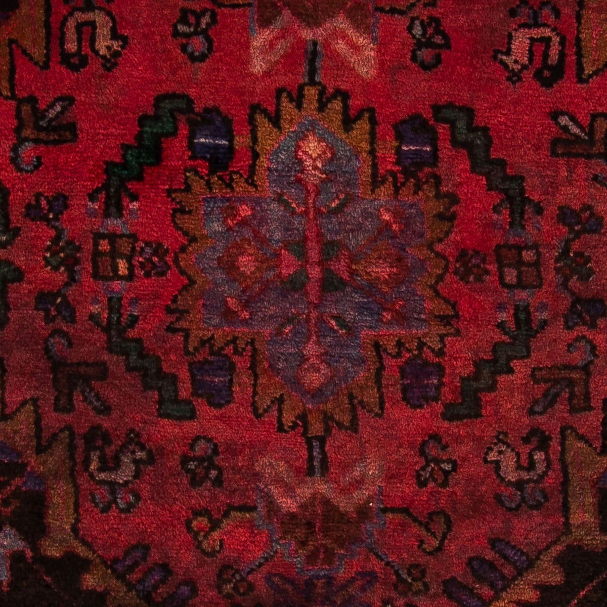 Tappeto Persero - Nomade - 175 x 115 cm - rosso scuro