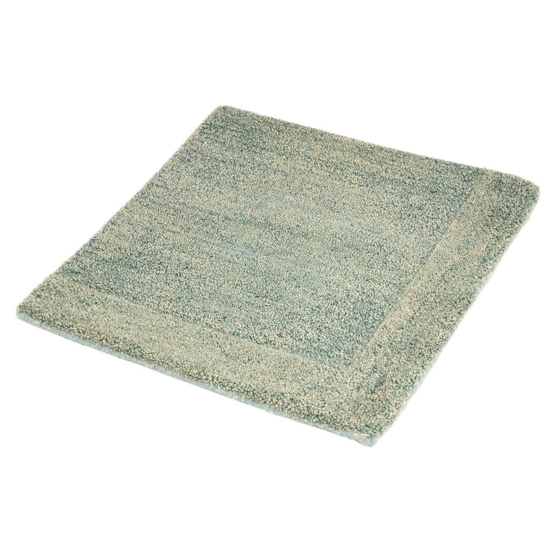 Tappeto di lana quadrato  - 47 x 47 cm - verde