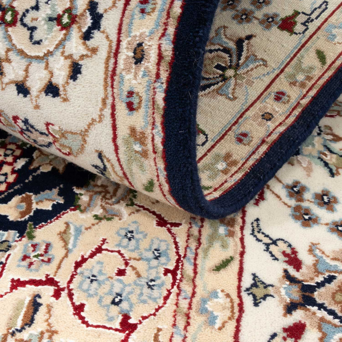 Tappeto orientale - Nain - Indus - 200 x 134 cm - blu scuro