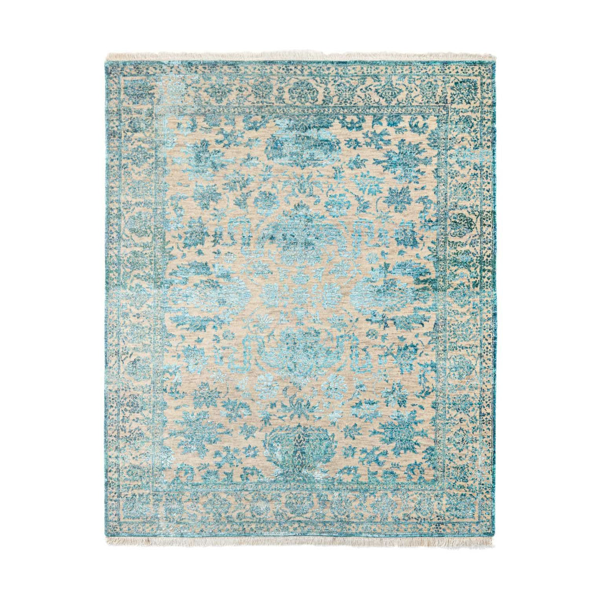 Tappeto di design - 188 x 136 cm - turchese