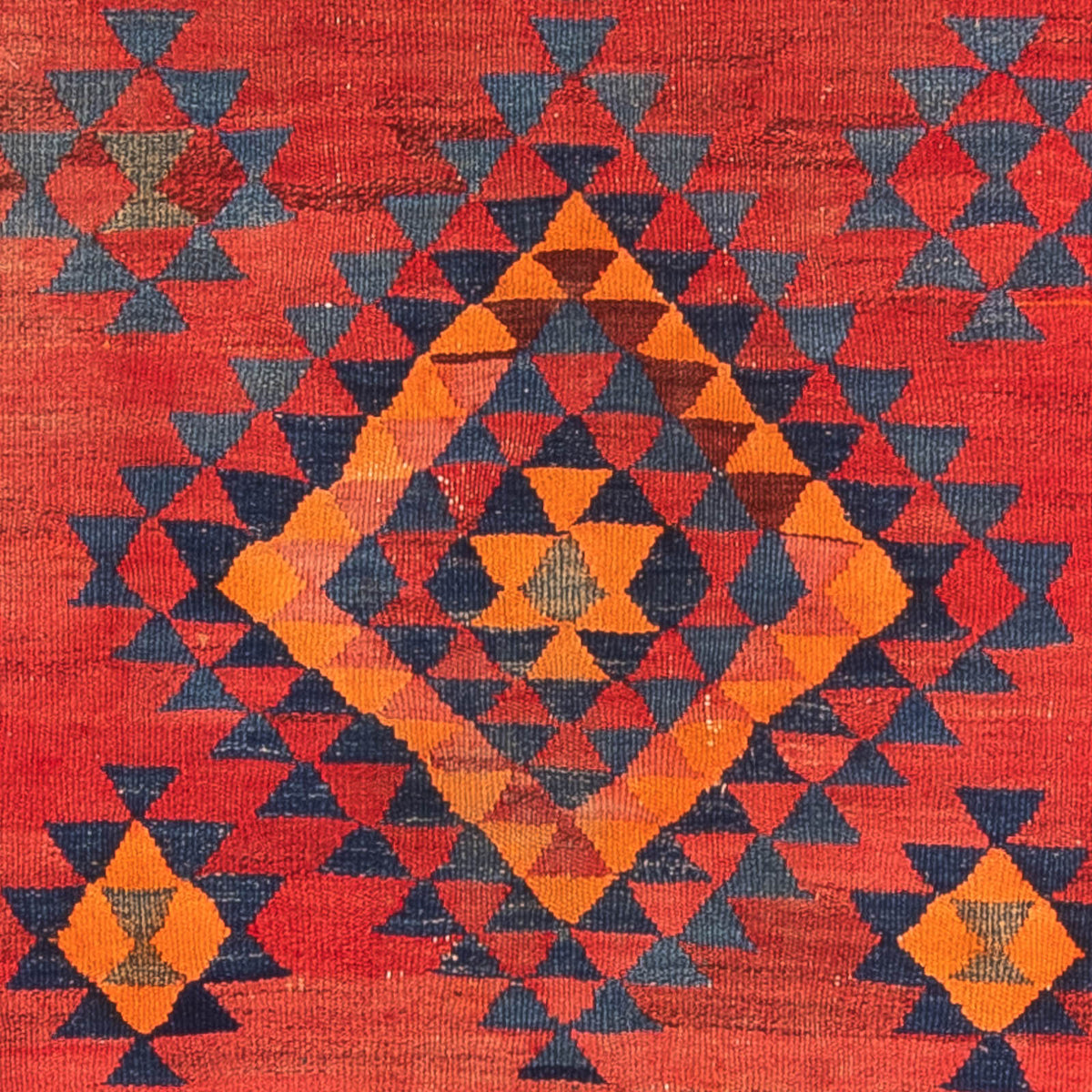 Tappeto corsia Tappeto Kelim - Vecchio - 220 x 195 cm - multicolore