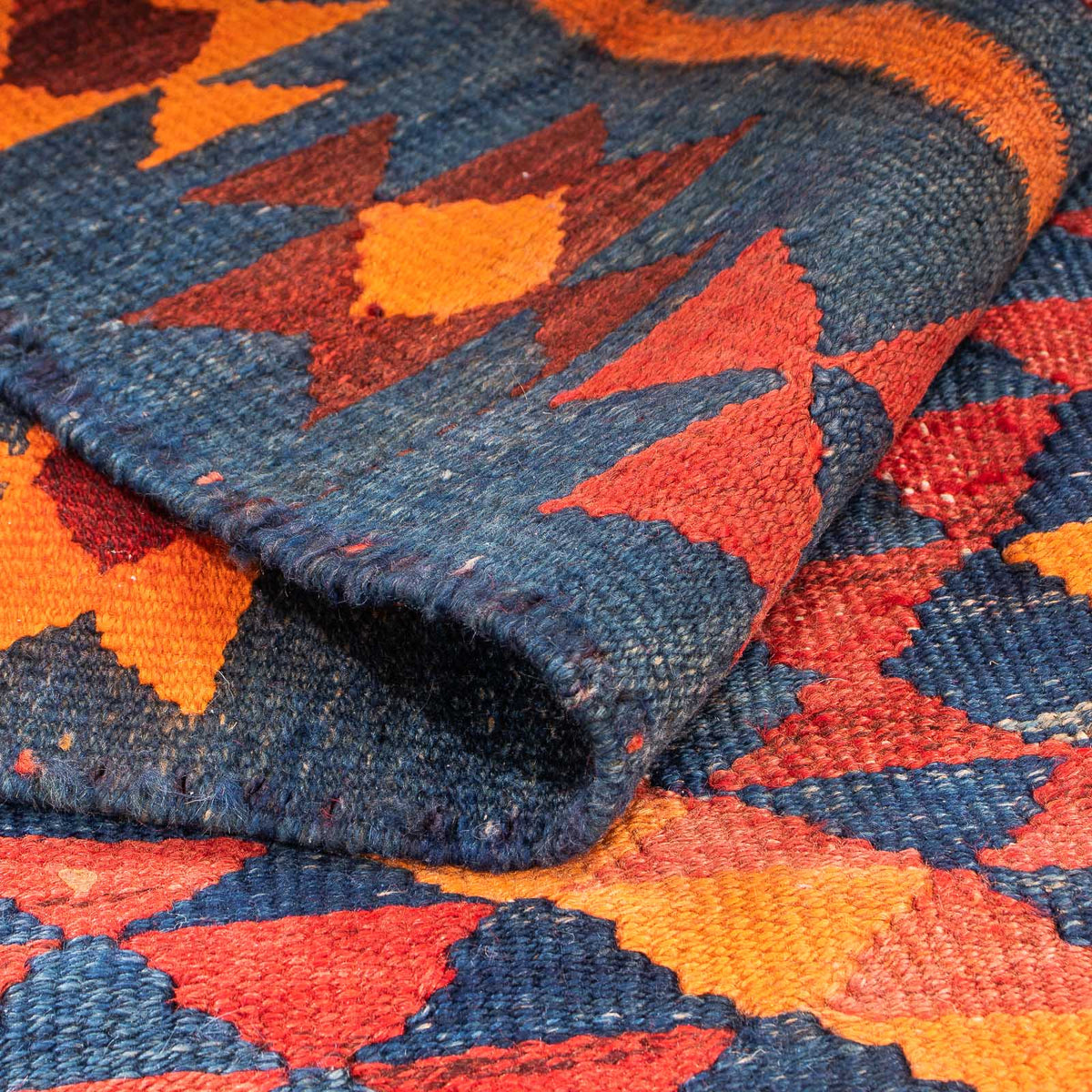 Tappeto corsia Tappeto Kelim - Vecchio - 220 x 195 cm - multicolore