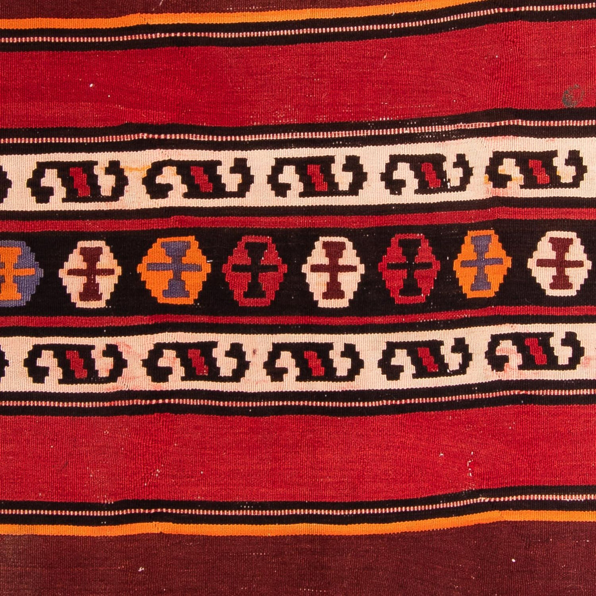 Tappeto corsia Tappeto Kelim - Vecchio - 330 x 150 cm - multicolore