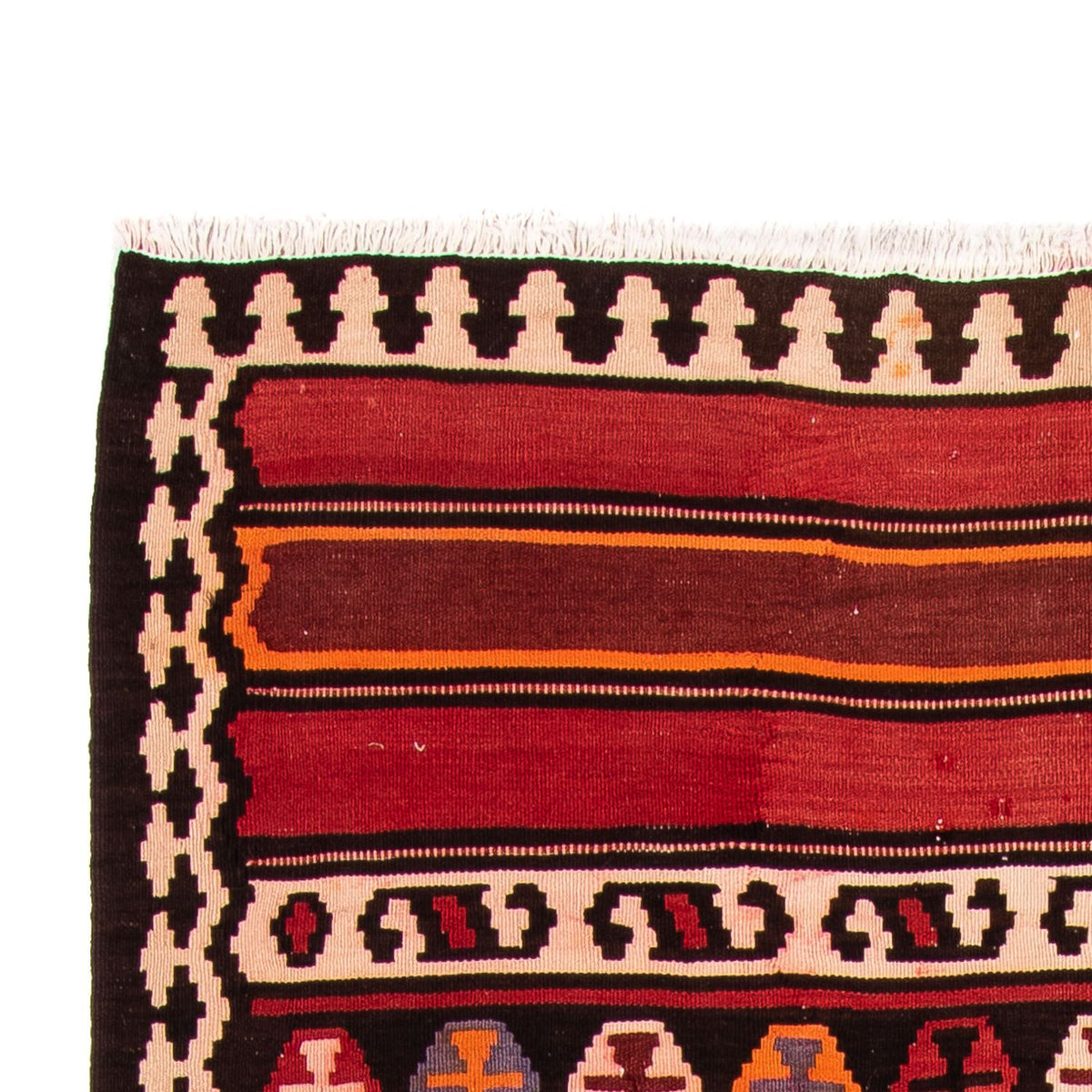 Tappeto corsia Tappeto Kelim - Vecchio - 330 x 150 cm - multicolore