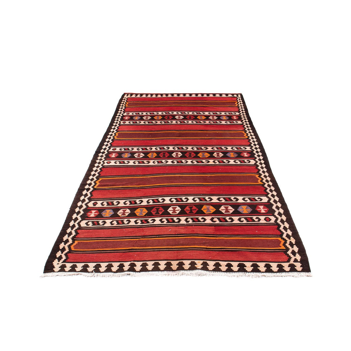 Tappeto corsia Tappeto Kelim - Vecchio - 330 x 150 cm - multicolore