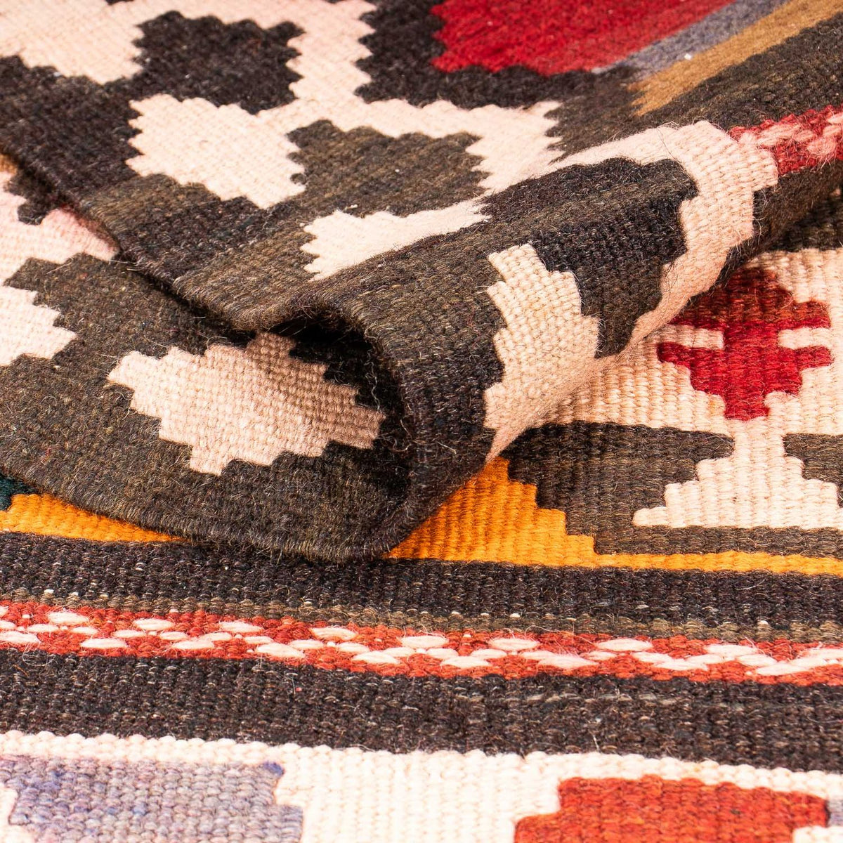 Tappeto corsia Tappeto Kelim - Vecchio - 300 x 160 cm - multicolore