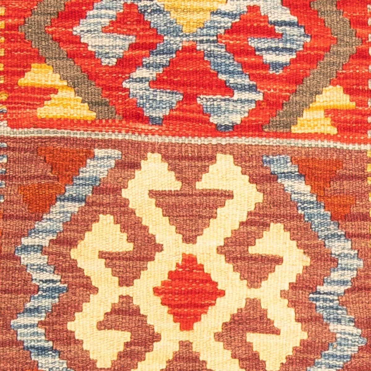 Tappeto Kelim - Splash - 125 x 86 cm - marrone