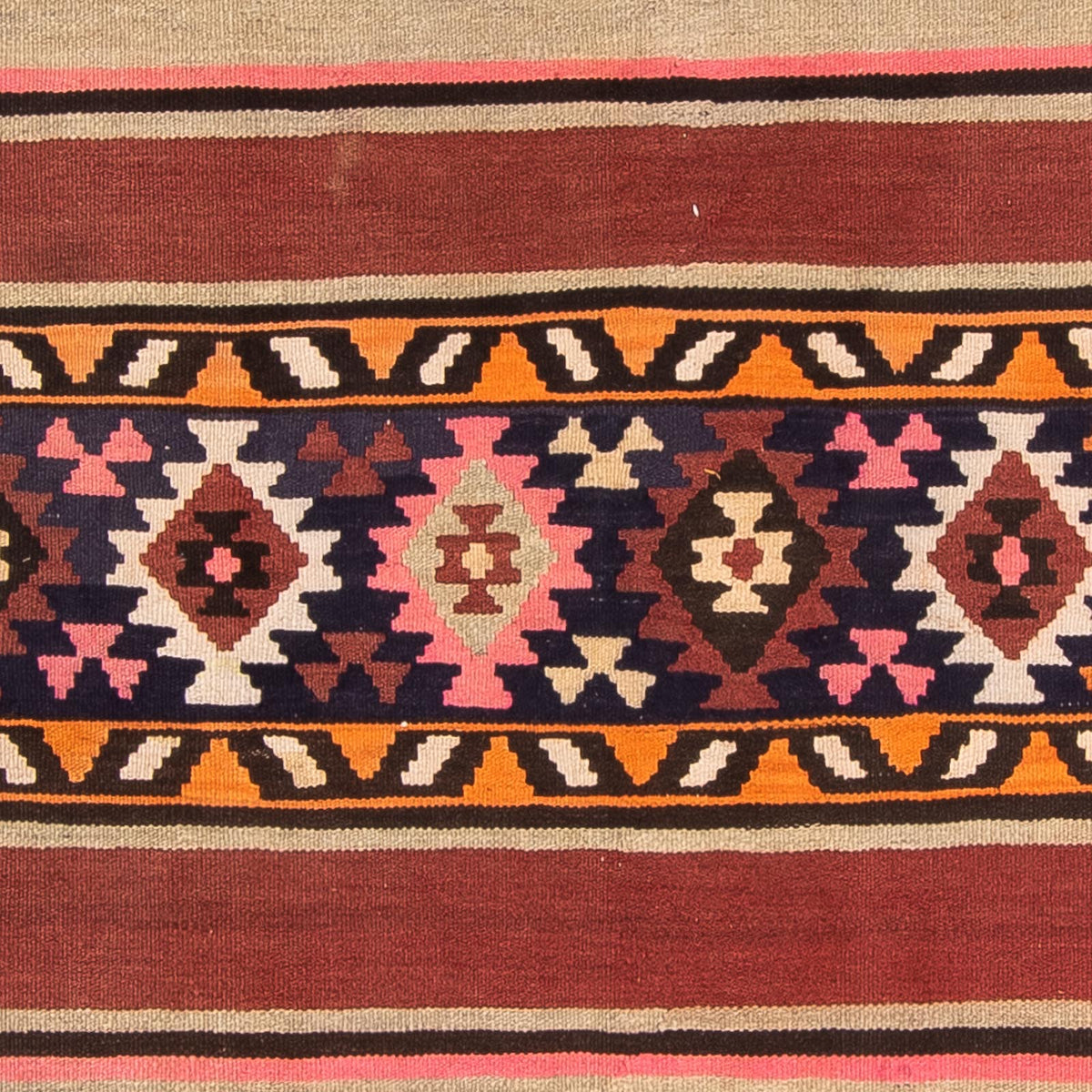 Tappeto corsia Tappeto Kelim - Vecchio - 360 x 140 cm - multicolore
