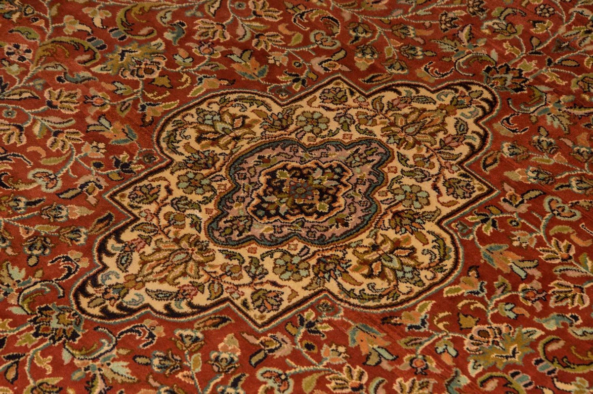 Tappeto di seta - Seta del Kashmir - 244 x 168 cm - arancione