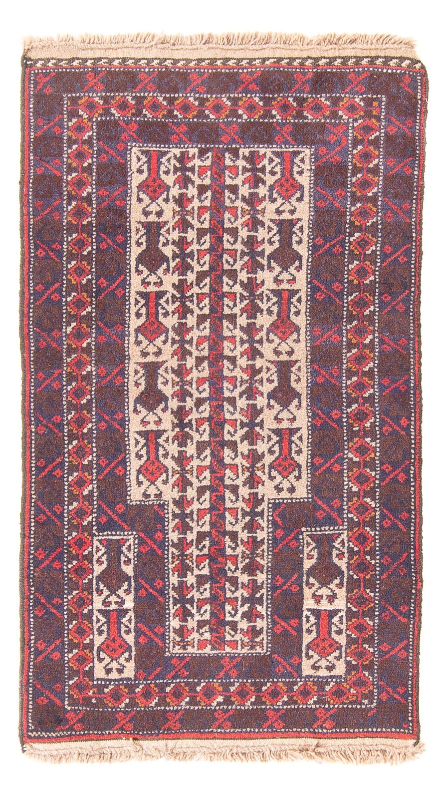 Tappeto Belutsch - Tappeto di preghiera - 113 x 62 cm - beige