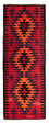 Tappeto corsia Tappeto Kelim - Vecchio - 320 x 120 cm - multicolore