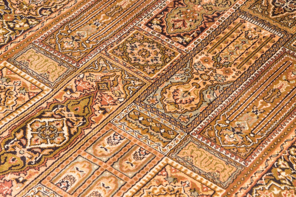 Tappeto di seta - Seta del Kashmir - 158 x 93 cm - marrone