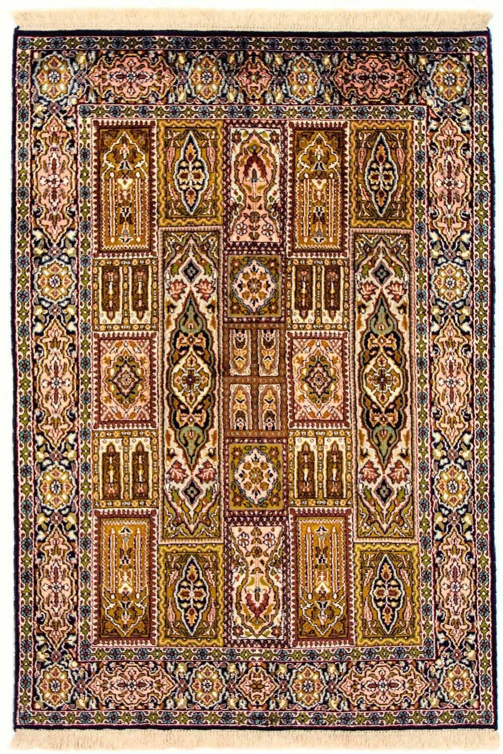 Tappeto di seta - Seta del Kashmir - 157 x 93 cm - multicolore
