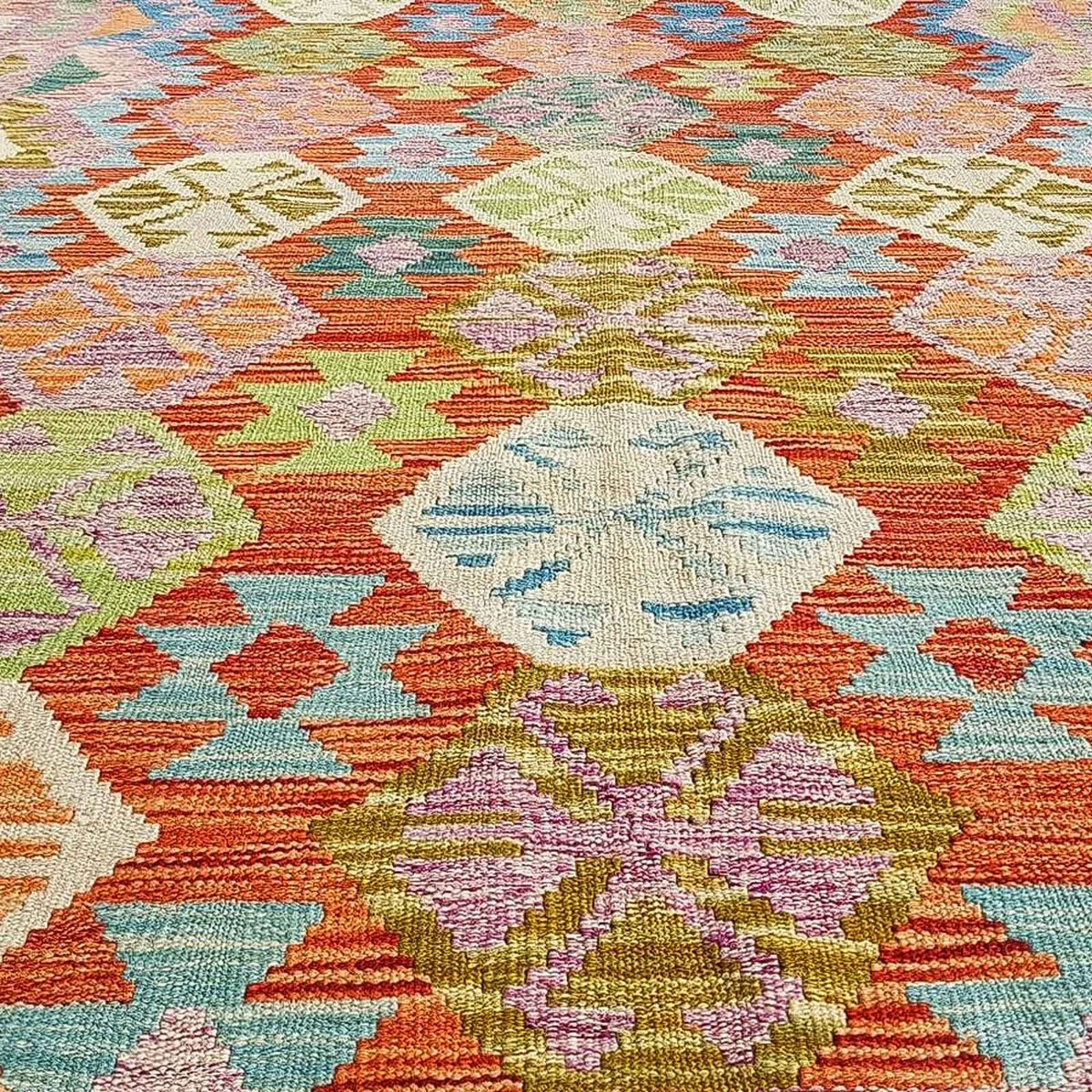 Tappeto Kelim - Splash - 300 x 206 cm - multicolore