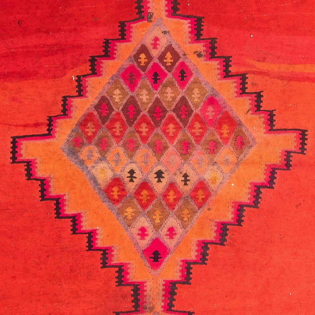 Tappeto corsia Tappeto Kelim - Vecchio - 380 x 180 cm - multicolore