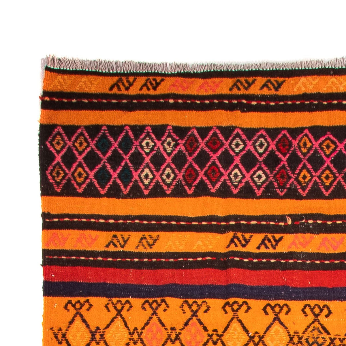 Tappeto Kelim - Vecchio - 220 x 150 cm - multicolore