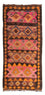 Tappeto corsia Tappeto Kelim - Vecchio - 260 x 120 cm - multicolore