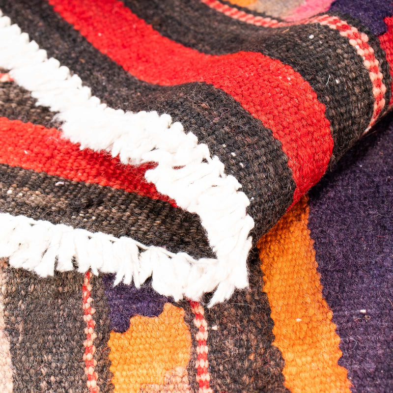 Tappeto corsia Tappeto Kelim - Vecchio - 210 x 75 cm - multicolore