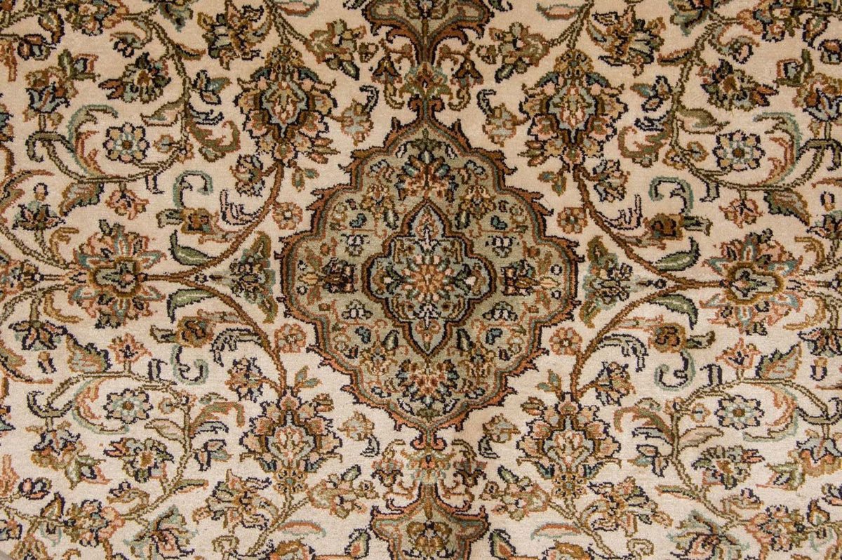 Tappeto di seta - Seta del Kashmir - 186 x 126 cm - beige