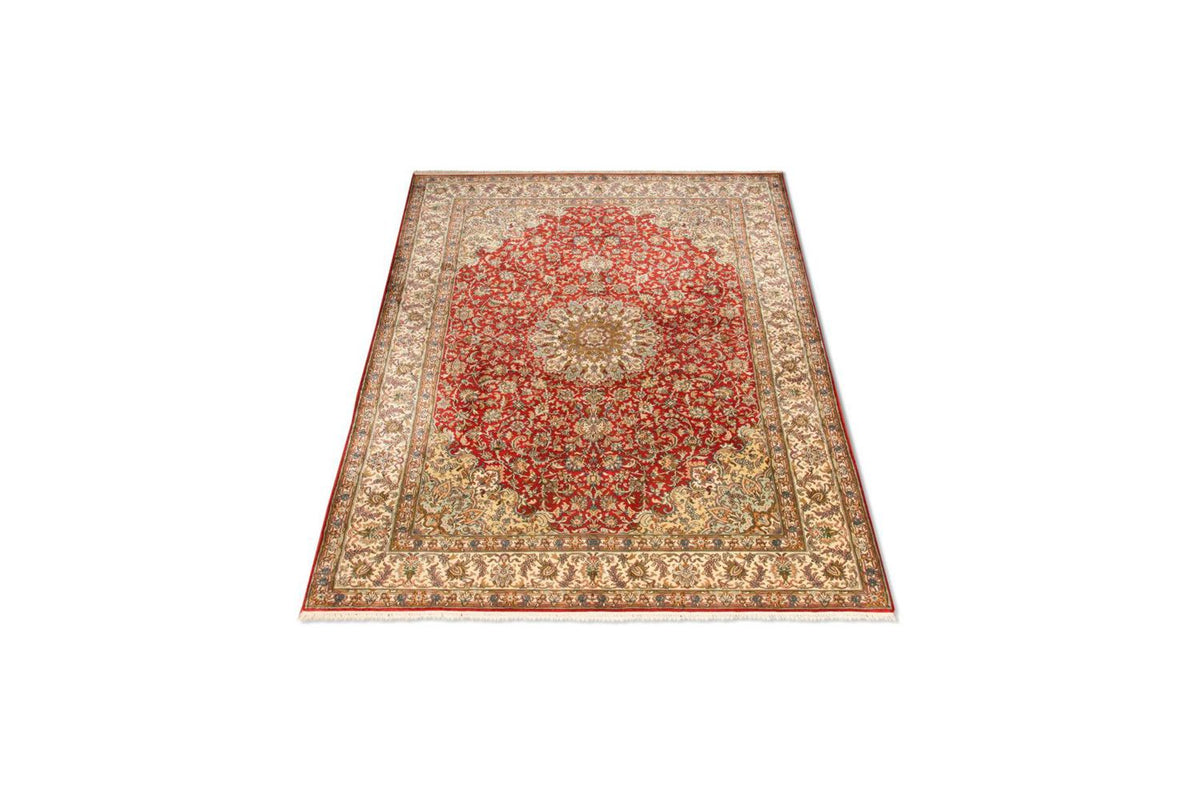 Tappeto di seta - Seta del Kashmir - 218 x 156 cm - rosso