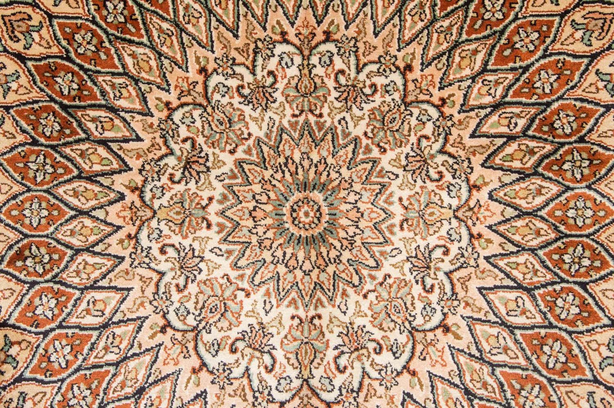 Tappeto di seta - Seta del Kashmir - 194 x 120 cm - multicolore