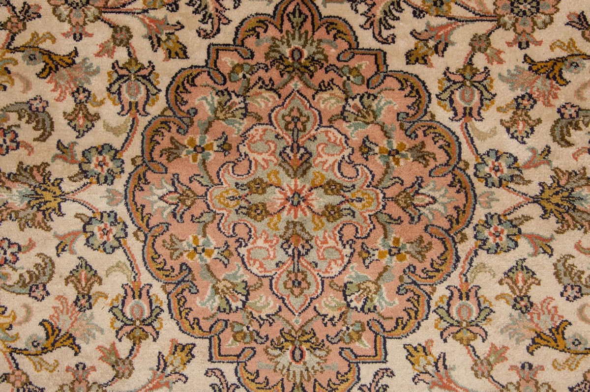 Tappeto di seta - Seta del Kashmir - 184 x 124 cm - beige