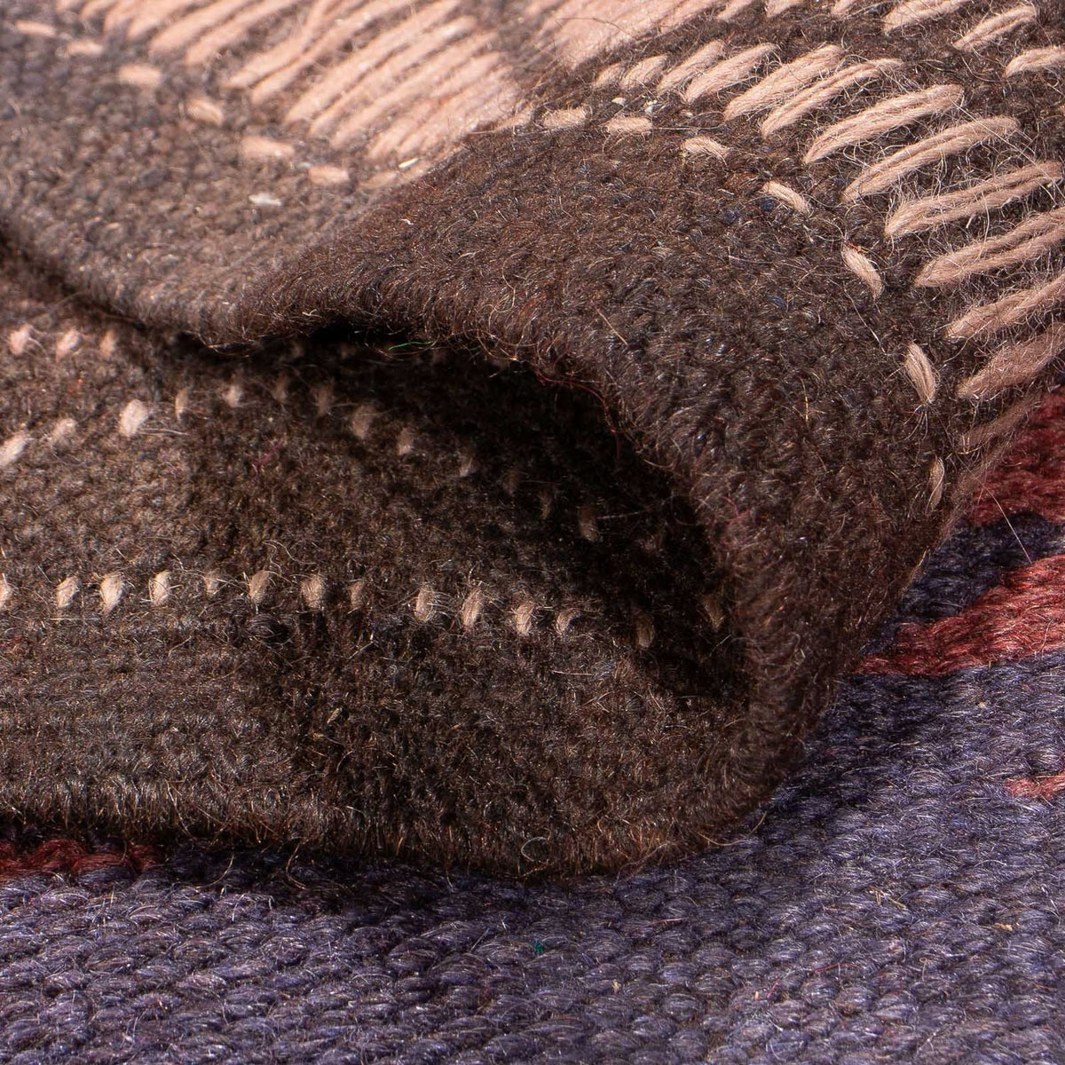 Tappeto corsia Tappeto Kelim - Vecchio - 450 x 135 cm - marrone