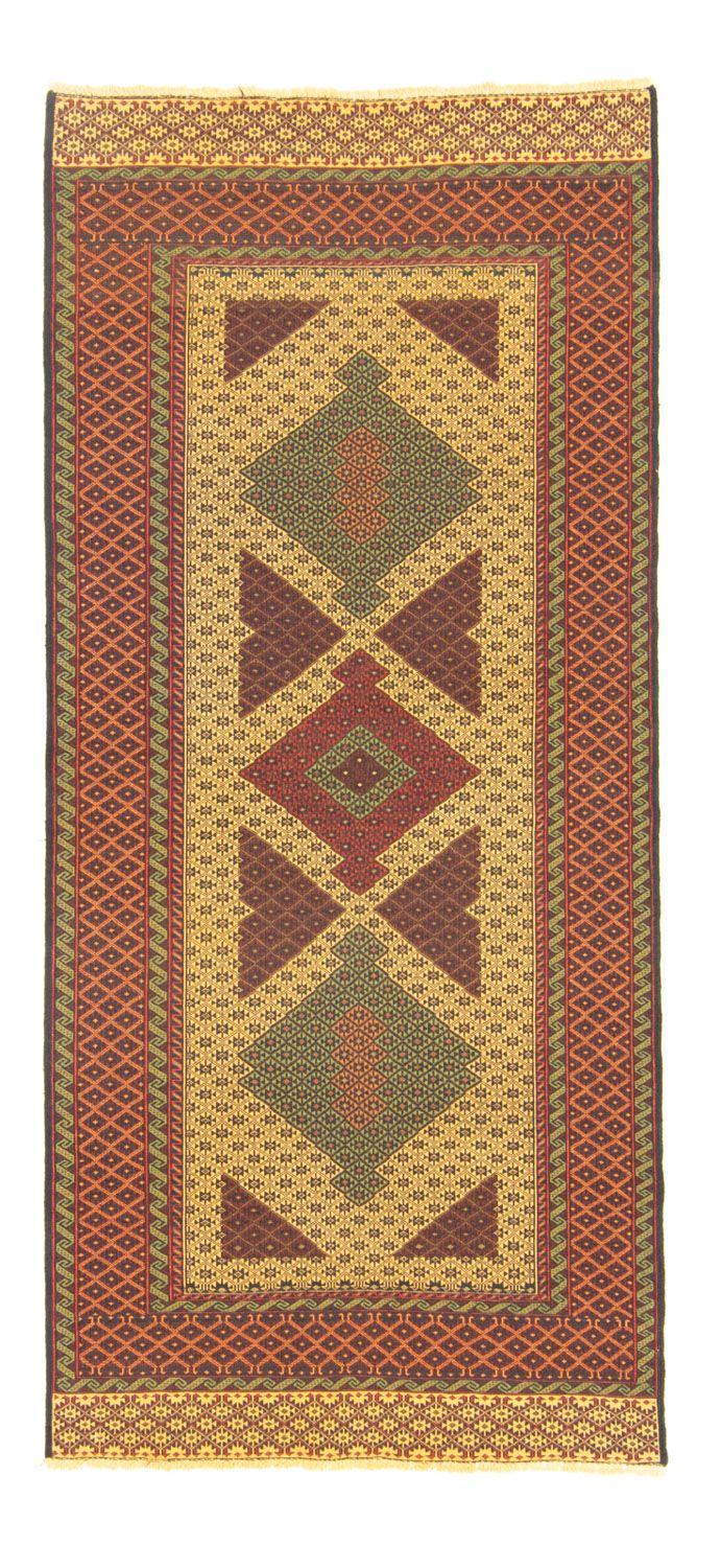 Tappeto corsia Tappeto Kelim - Orientale - 188 x 85 cm - arancione