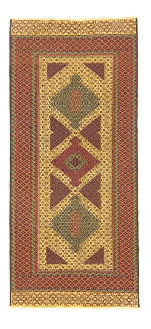 Tappeto corsia Tappeto Kelim - Orientale - 188 x 85 cm - arancione