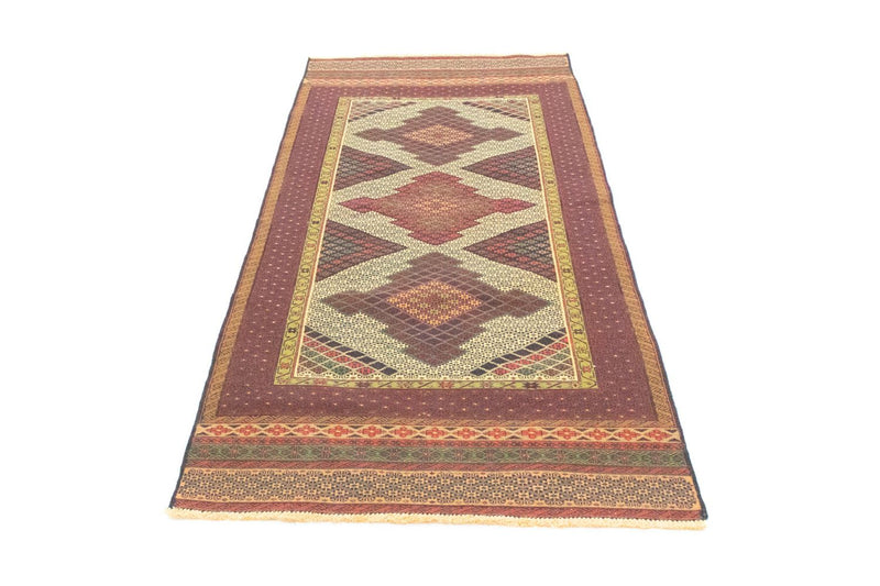 Tappeto corsia Tappeto Kelim - Orientale - 191 x 88 cm - marrone
