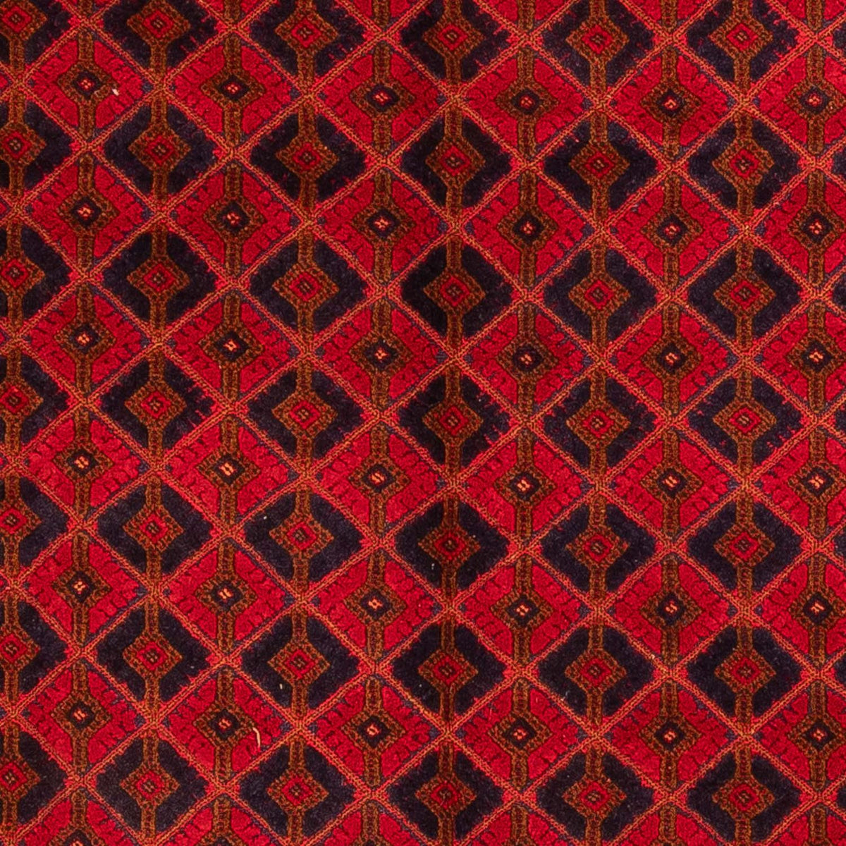 Tappeto Turkaman - 190 x 153 cm - rosso scuro