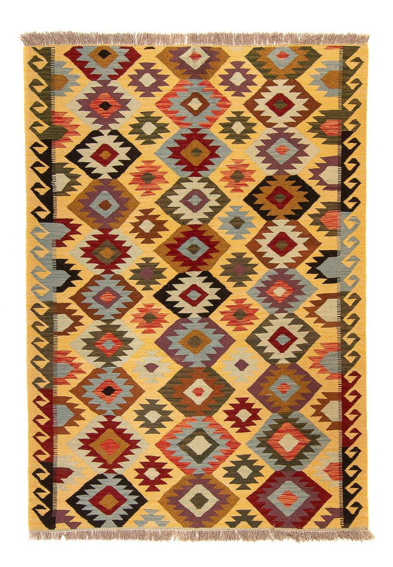 Tappeto Kelim - Splash - 204 x 144 cm - multicolore