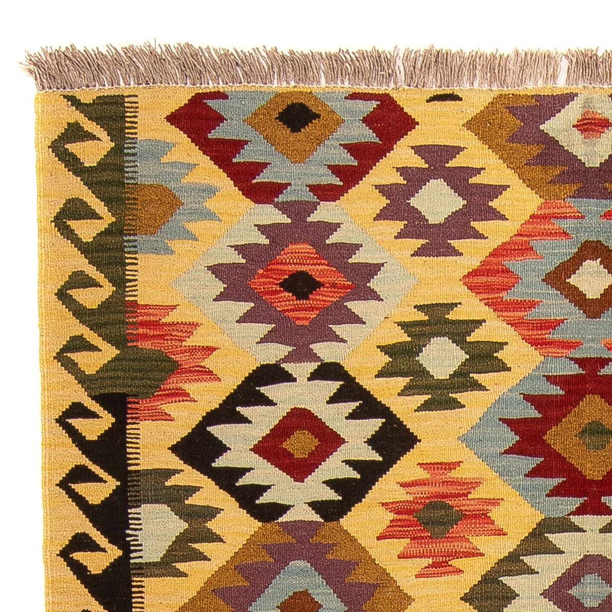 Tappeto Kelim - Splash - 204 x 144 cm - multicolore