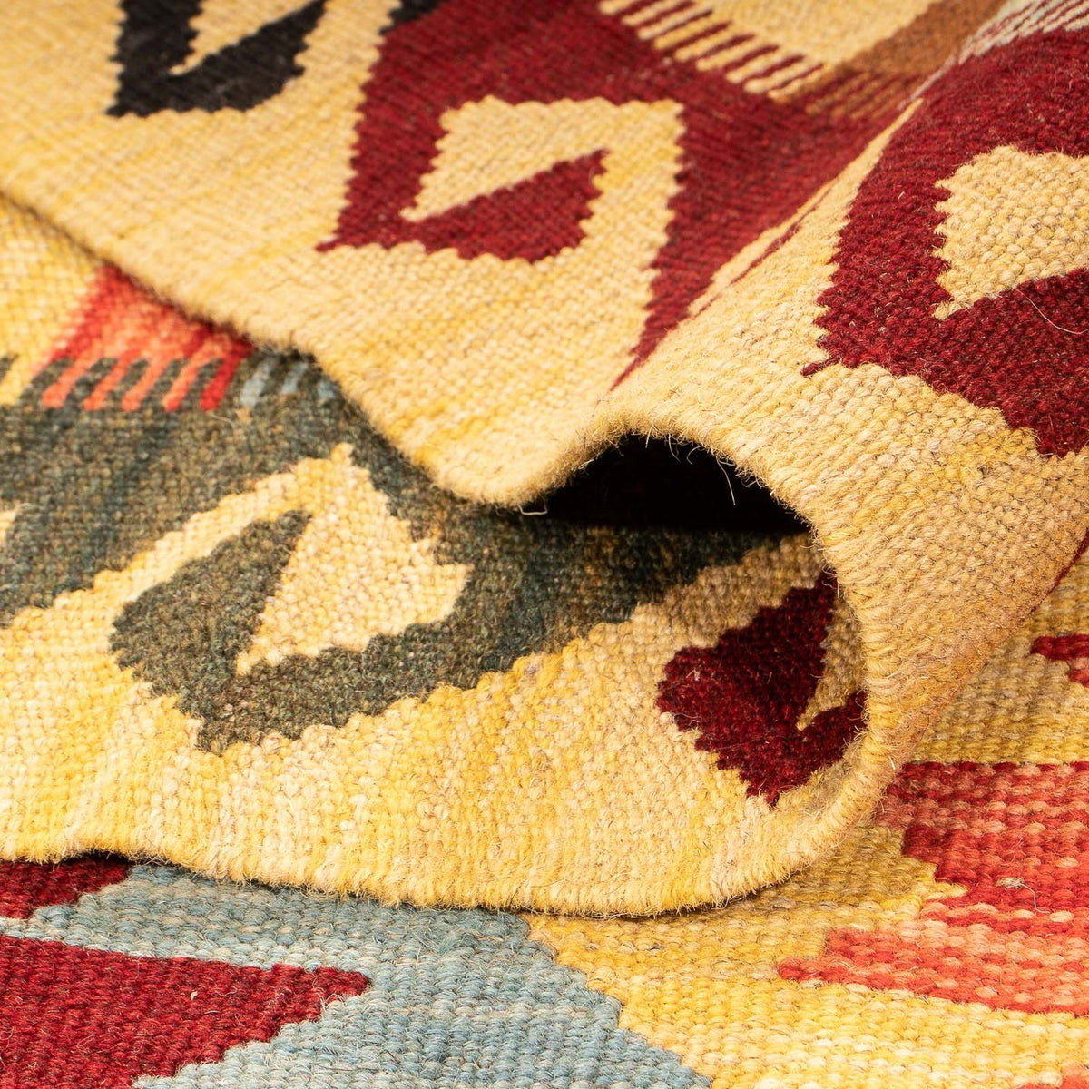 Tappeto Kelim - Splash - 204 x 144 cm - multicolore