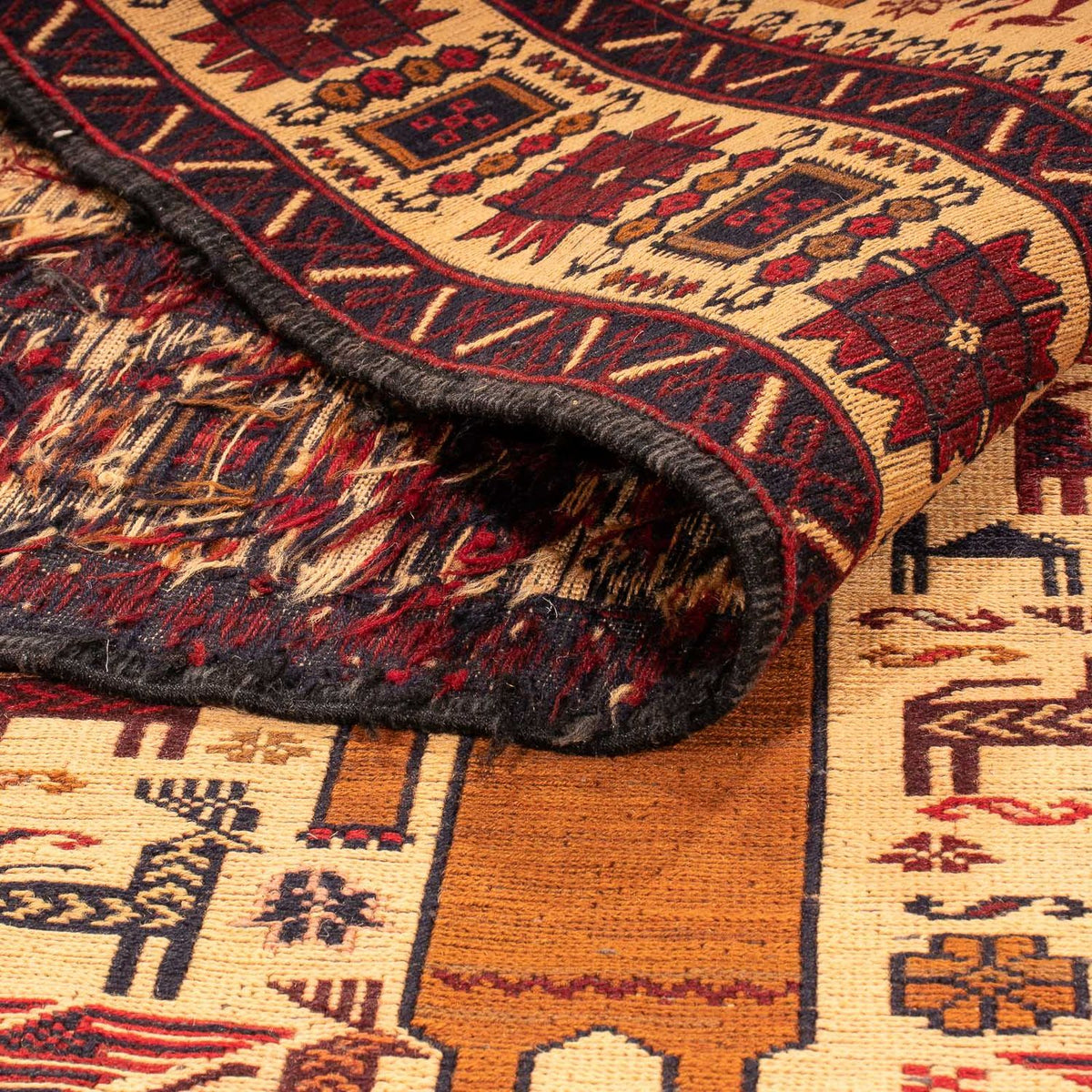 Tappeto Kelim - Orientale - 194 x 124 cm - marrone chiaro